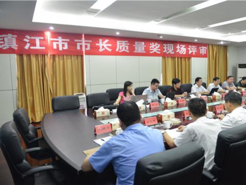 镇江市市长质量奖现场评审活动在BBIN宝盈集团母线顺遂举行