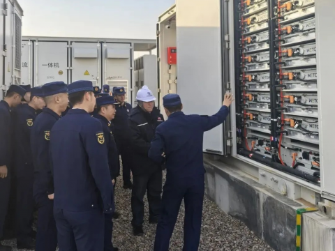 以练筑防！BBIN宝盈集团电气盐池储能电站开展消防专项行动